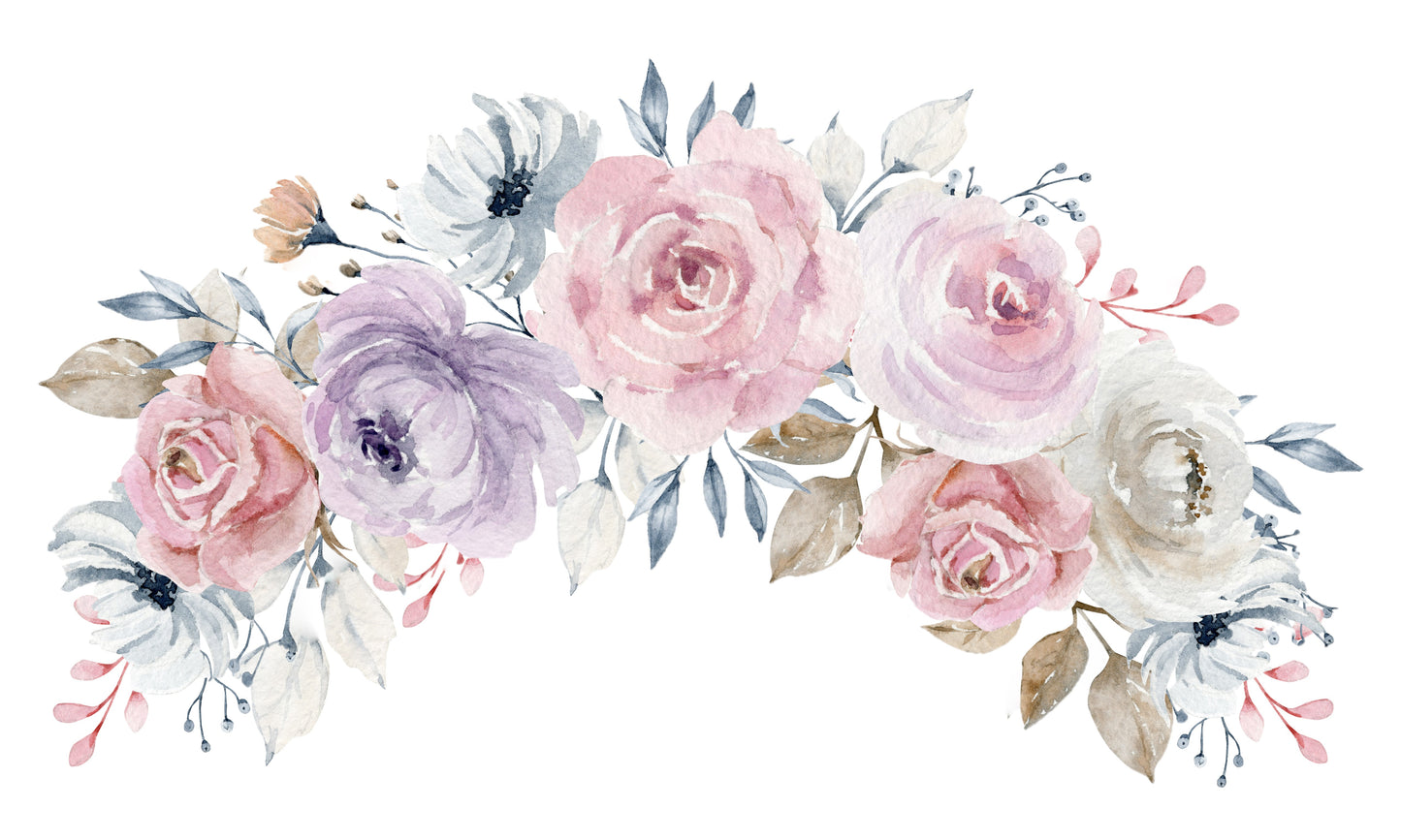 Flowers wall stickers- floral decals