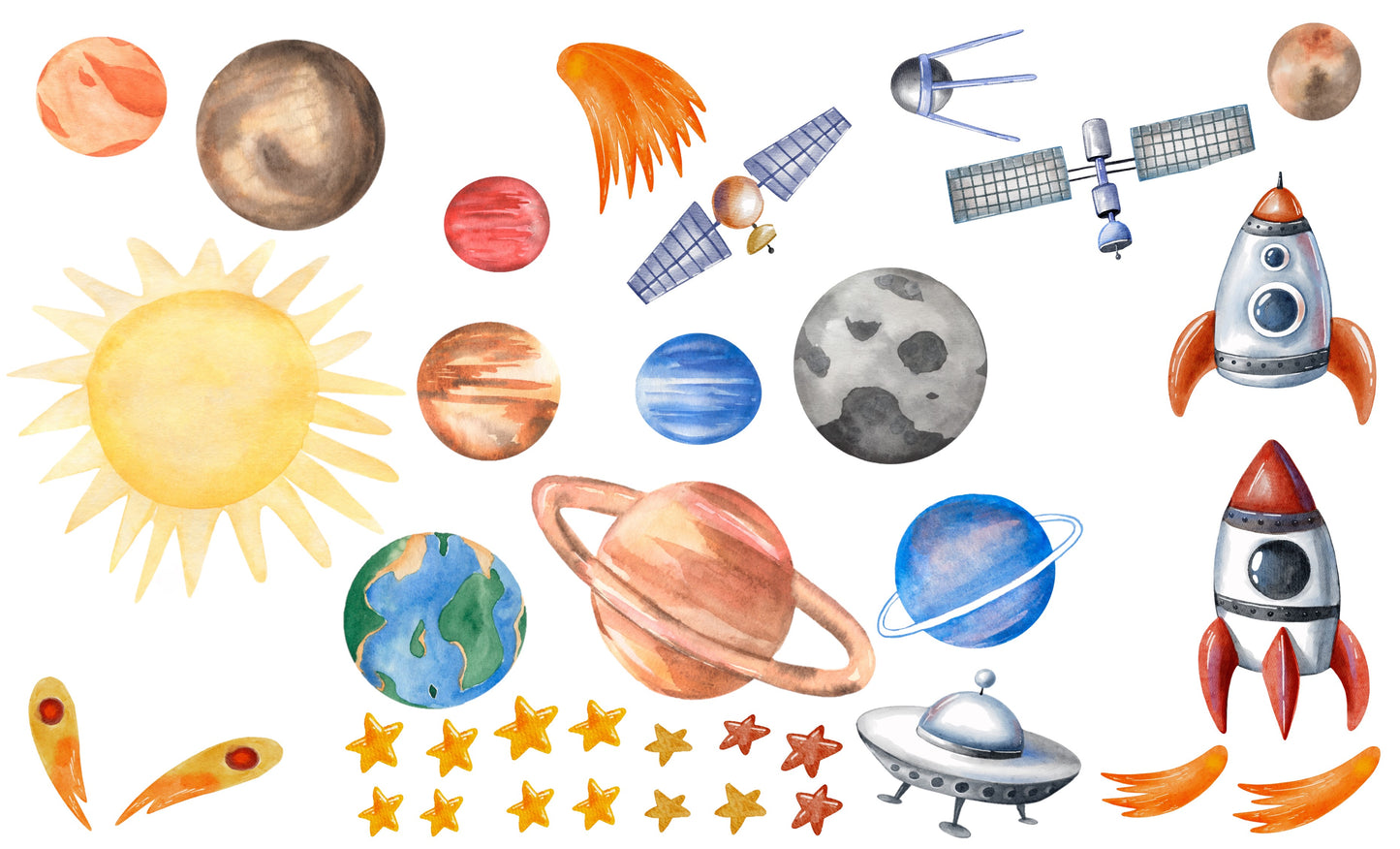 Space, solar system - wall stickers